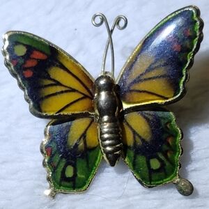Vintage Ronte of Beverly Hills Gold Tone Butterfly Pin/Brooch. Rare Find!